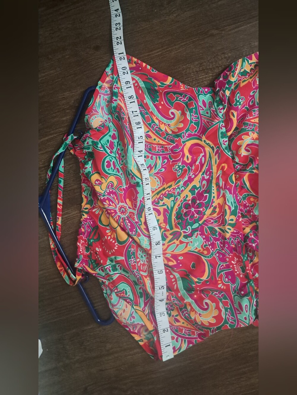 Brand New Boho Paisley Halter Maxi Dress Approx. XL Size 14 Lightweight New - Picture 13 of 13